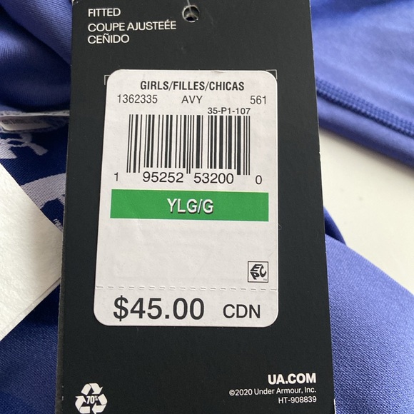 Girls Under Armour Fitted Heat Gear Leggings NWT - Picture 8 of 8